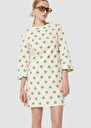 Rivanna ecru hearts print dress Pistache TARA JARMON