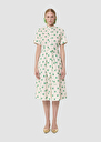 Ricochet green hearts print dress Pistache TARA JARMON