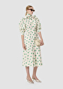 Rivoltine ecru hearts print poplin dress Pistache TARA JARMON
