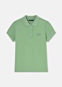 Tammy green cotton polo shirt Pistache, White TARA JARMON