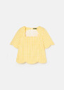 Timothee yellow gingham top Mimosa, Night TARA JARMON