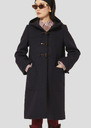 Manoela midnight blue wool coat Night TARA JARMON