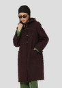 Manoela burgundy wool coat Fig TARA JARMON