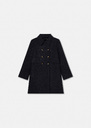 Marceau midnight blue wool coat Night TARA JARMON