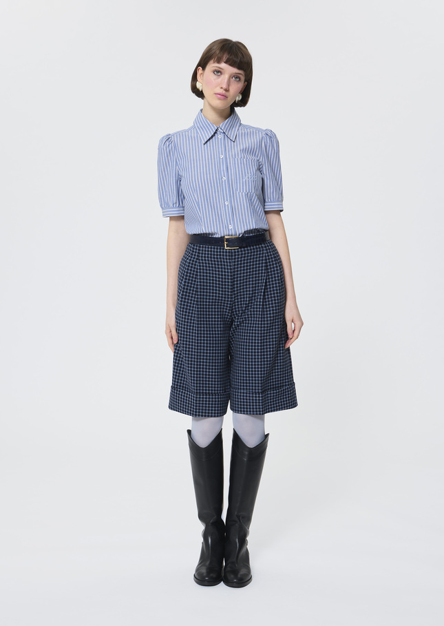 Coline shirt blue striped cotton Blue TARA JARMON