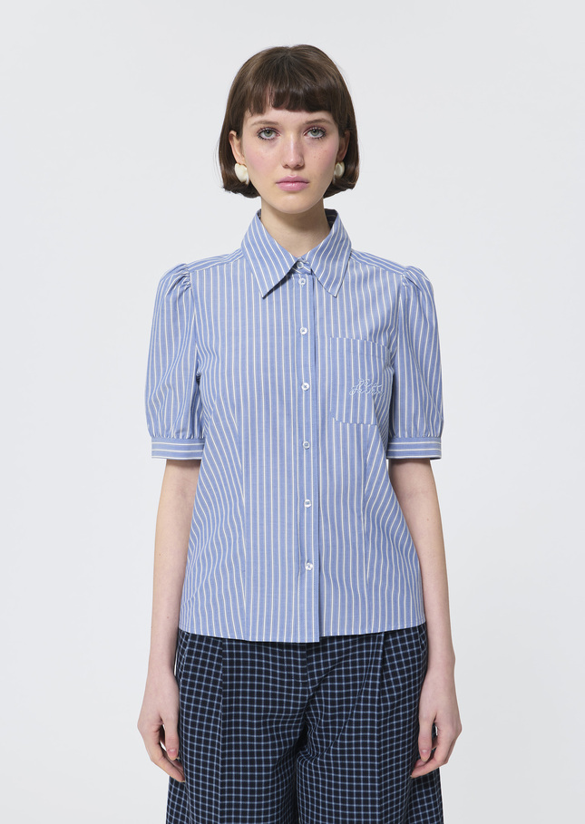 Coline shirt blue striped cotton Blue TARA JARMON