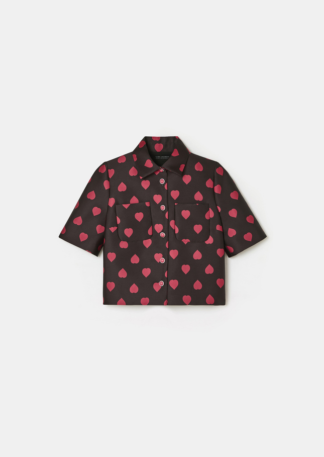 Carolane shirt black with heart print Black TARA JARMON