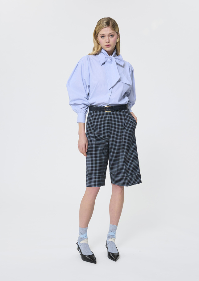 Candya shirt blue striped poplin Blue TARA JARMON