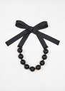 Bella Necklace Black Black, Off-white TARA JARMON