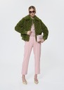 Bianca Jacket green faux fur boucle Cactus, Chocolate, Garnet, Green TARA JARMON