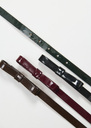 Lola Belt green patent leather Chocolate, Vert anglais TARA JARMON