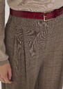 Lea Belt burgundy in crocodile-embossed leather Garnet TARA JARMON