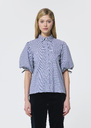 Caly Shirt midnight blue in mini gingham Night TARA JARMON