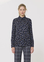 Charlotte shirt midnight blue floral print Night TARA JARMON