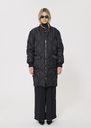 Danielle quilted down jacket black monogram pattern Black TARA JARMON