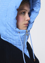 Removable Daria hood sky blue Blush, Garnet, Horizon, Lemon yellow TARA JARMON