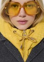 Removable Daria hood lemon yellow Blush, Garnet, Horizon, Lemon yellow TARA JARMON