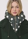 Removable Daria hood dark green Blush, Garnet, Horizon, Lemon yellow, Vert anglais TARA JARMON