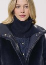 Eclipse Detachable Collar midnight blue wool Black, Horizon, Night TARA JARMON