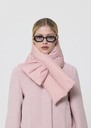 Ethan quilted scarf pale pink Black, Blush, Vert anglais TARA JARMON