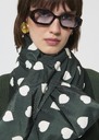 Ethan quilted scarf green Black, Blush, Vert anglais TARA JARMON