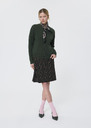 Gibus Vest green in compact merino wool Green TARA JARMON