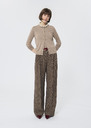 Ginno Vest beige wool Cafe au lait, Gray grey, Green TARA JARMON
