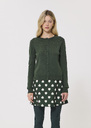Ginno Vest green merino wool Cafe au lait, Gray grey, Green TARA JARMON