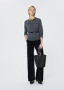 Ginno Vest heather grey merino wool Cafe au lait, Gray grey, Green TARA JARMON