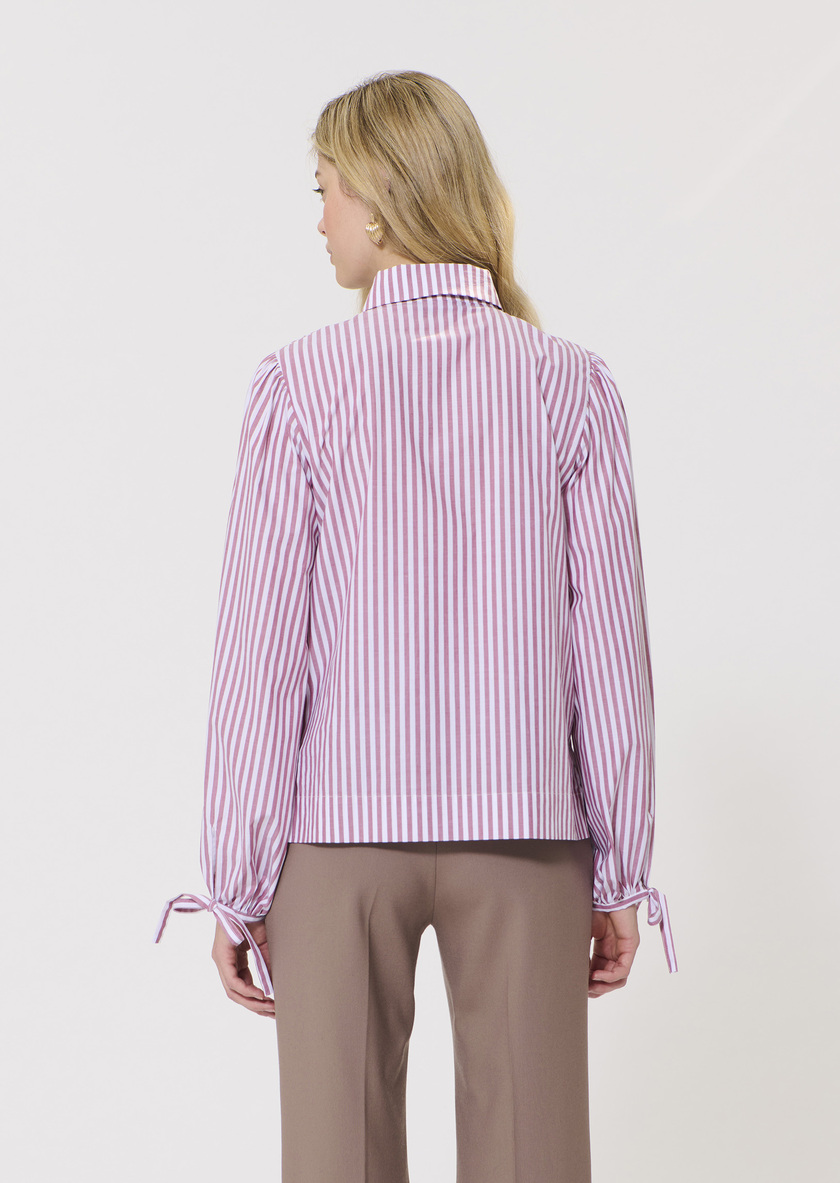Calyette Shirt pink striped poplin Rosewood TARA JARMON
