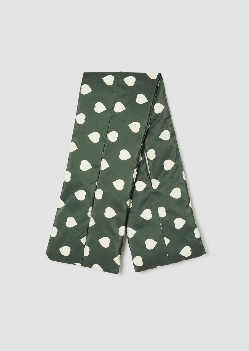 Ethan quilted scarf green Vert anglais TARA JARMON