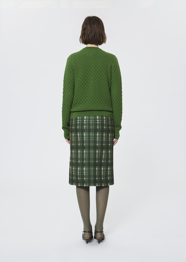 Gerty vest green merino wool Cactus TARA JARMON