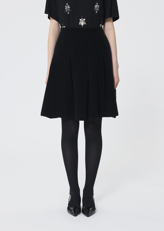 Jello Skirt black bouclé knit Black TARA JARMON