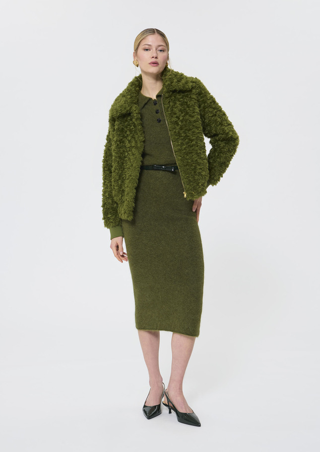 Janna skirt green brushed alpaca Green TARA JARMON
