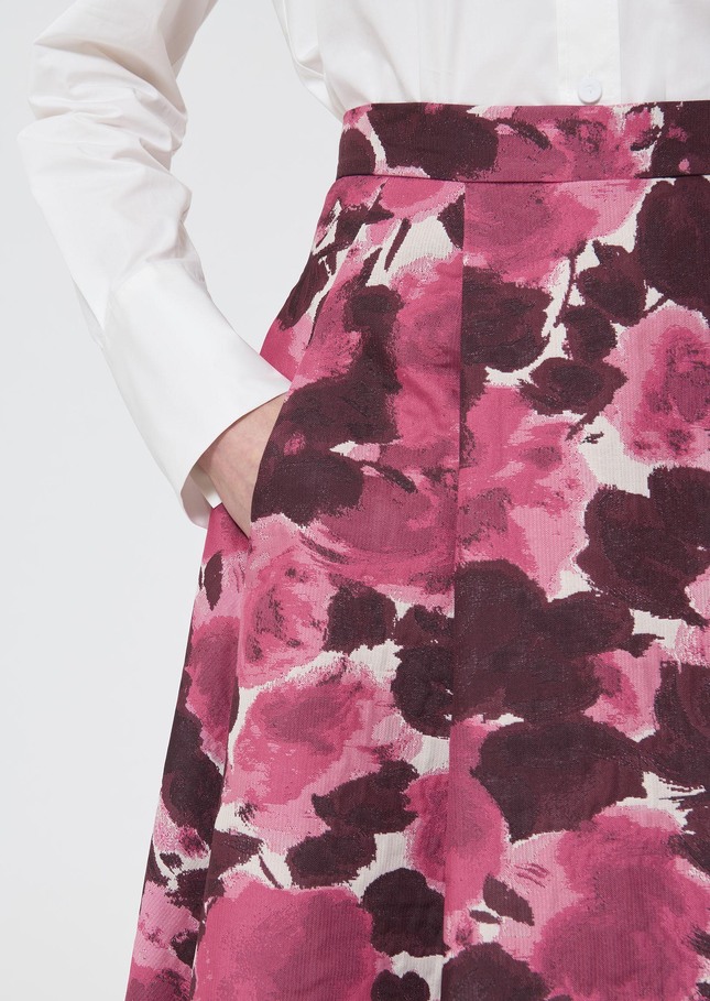 Joe Skirt ecru floral print Craie TARA JARMON