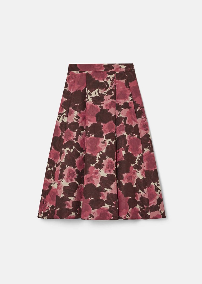 Joe Skirt ecru floral print Craie TARA JARMON