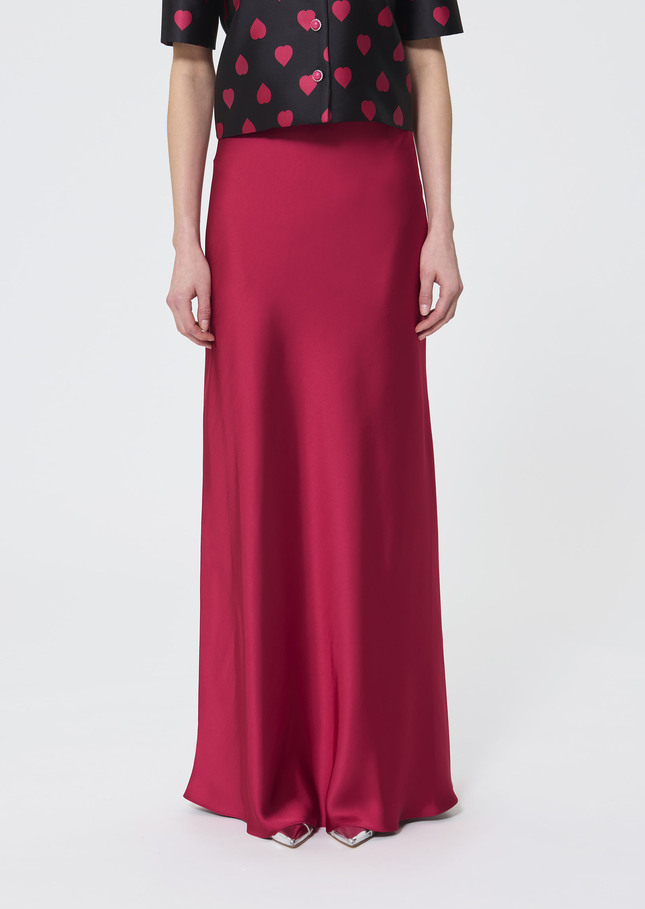 Jesta skirt red satin Garnet TARA JARMON