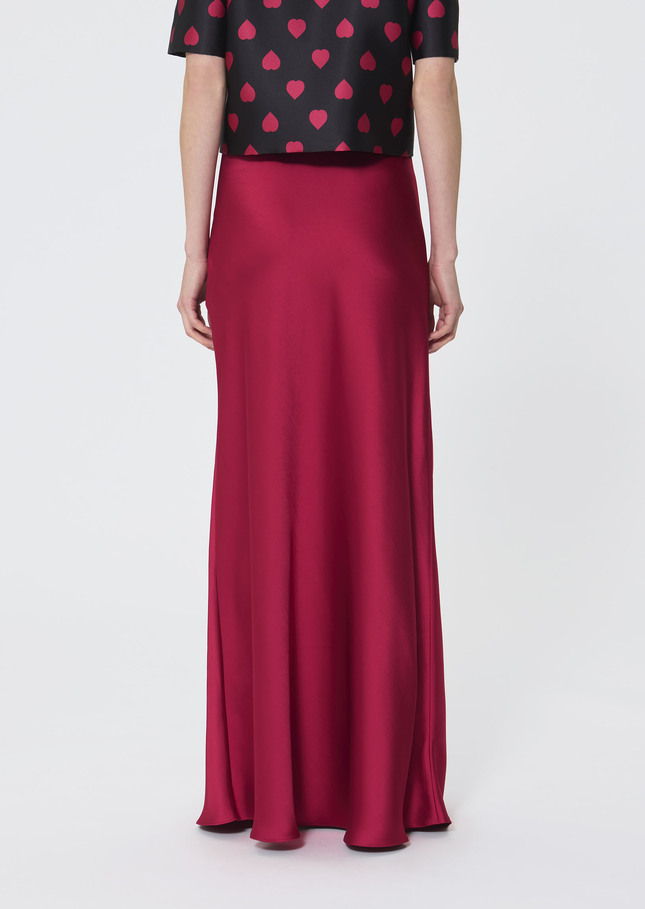 Jesta skirt red satin Garnet TARA JARMON