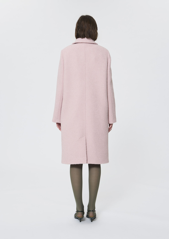 Marguerite Coat pink in bouclé wool Pink TARA JARMON