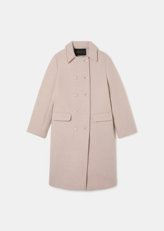 Marguerite Coat pink in bouclé wool Pink TARA JARMON