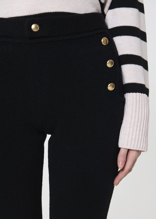 Palomino Pants black bouclé wool Black TARA JARMON