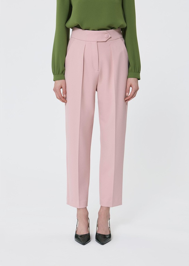 Paaso Pants pale pink crepe Blush TARA JARMON