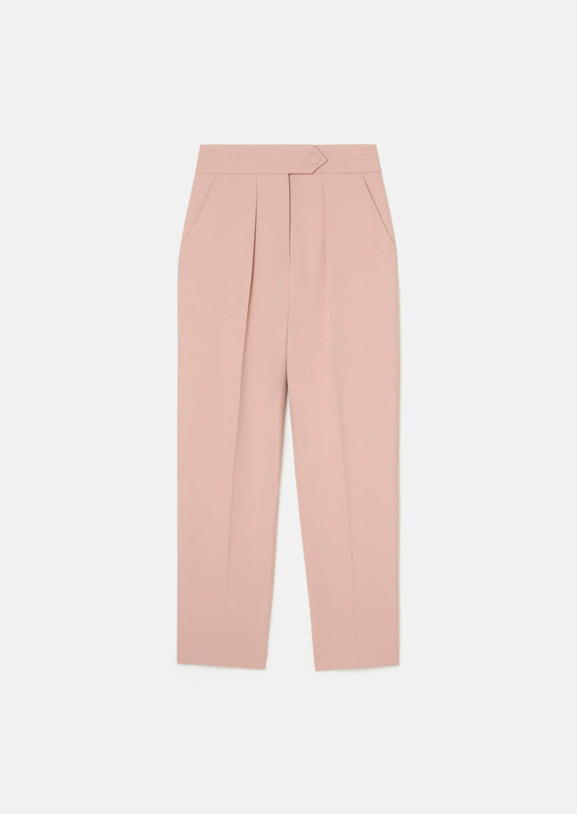 Paaso Pants pale pink crepe Blush TARA JARMON