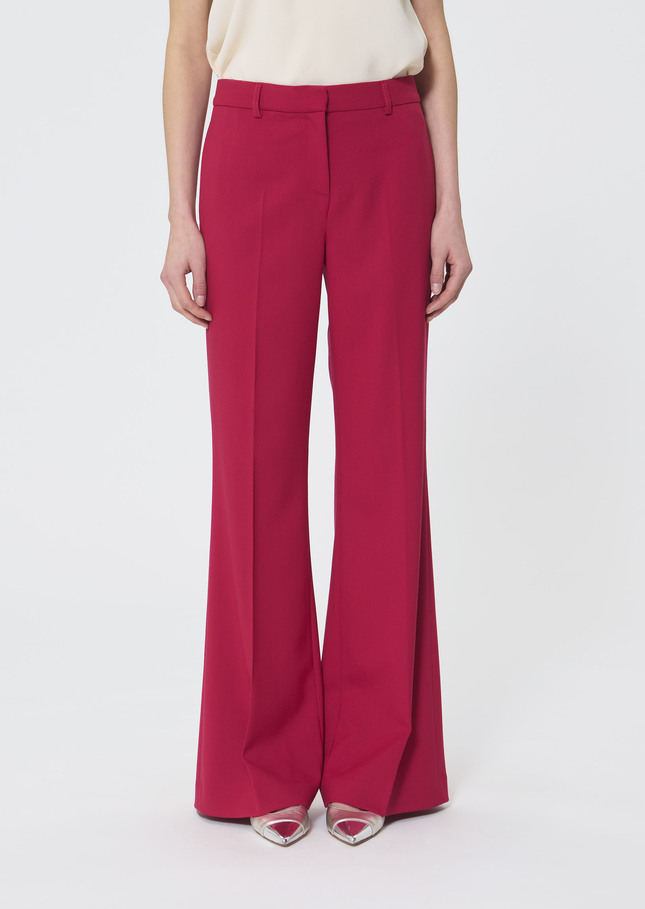 Patrice trousers red in cold wool Garnet TARA JARMON