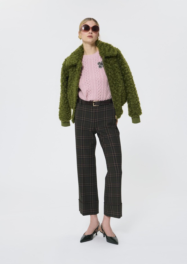 Pierre Pants green checkered Vert anglais TARA JARMON