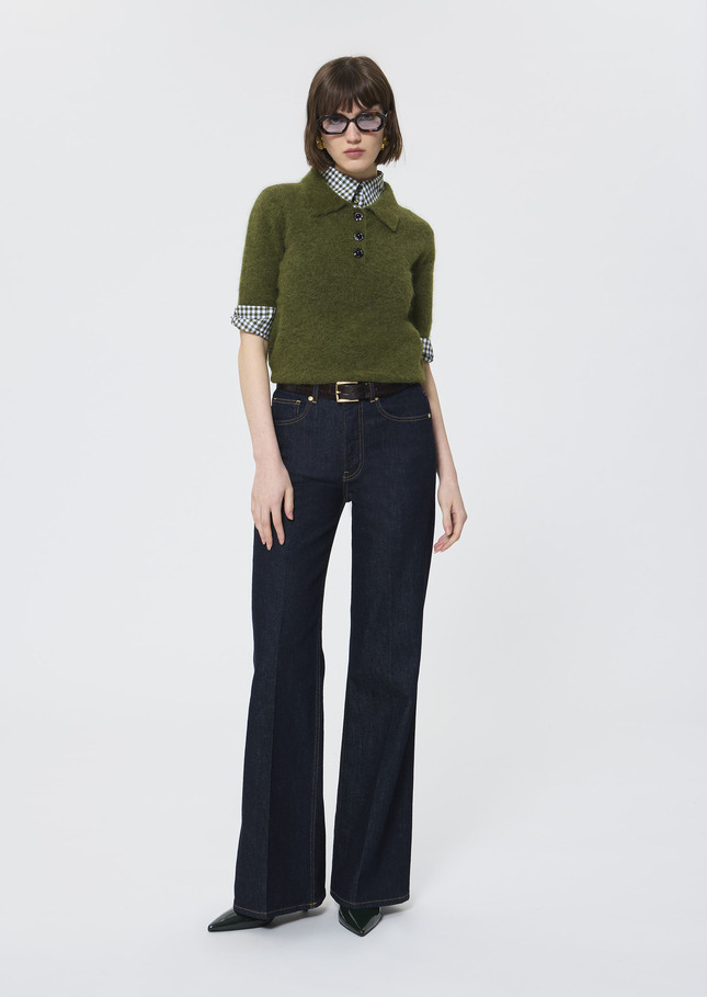 Paulino sweater green brushed alpaca Green TARA JARMON