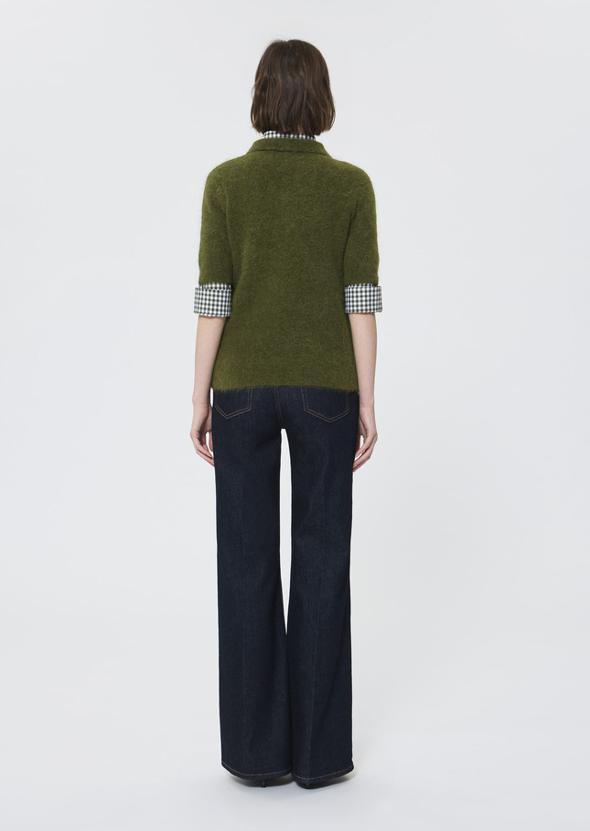 Paulino sweater green brushed alpaca Green TARA JARMON