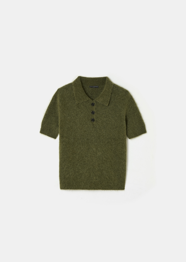Paulino sweater green brushed alpaca Green TARA JARMON