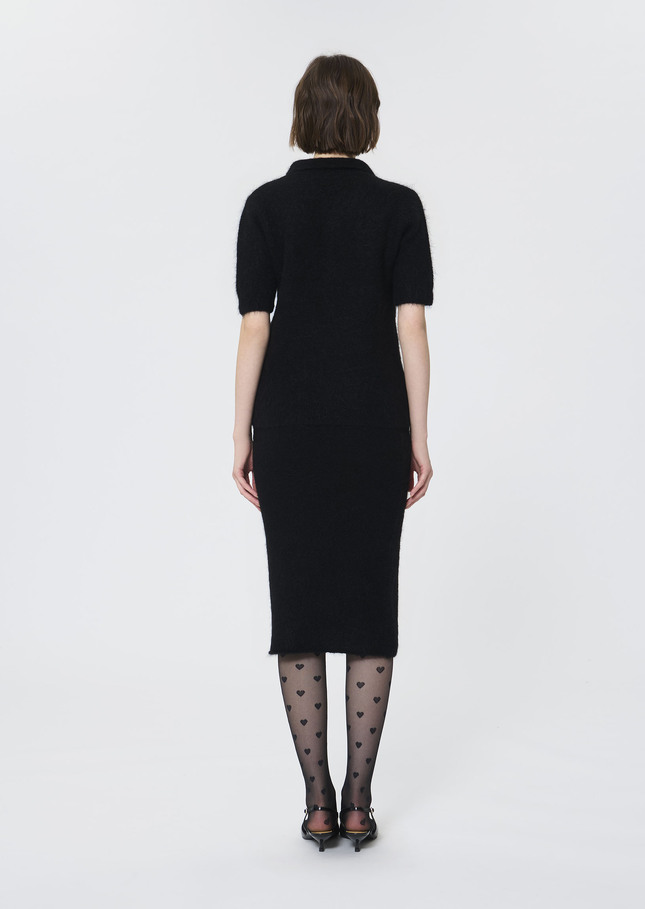 Paulino sweater black brushed alpaca Black TARA JARMON
