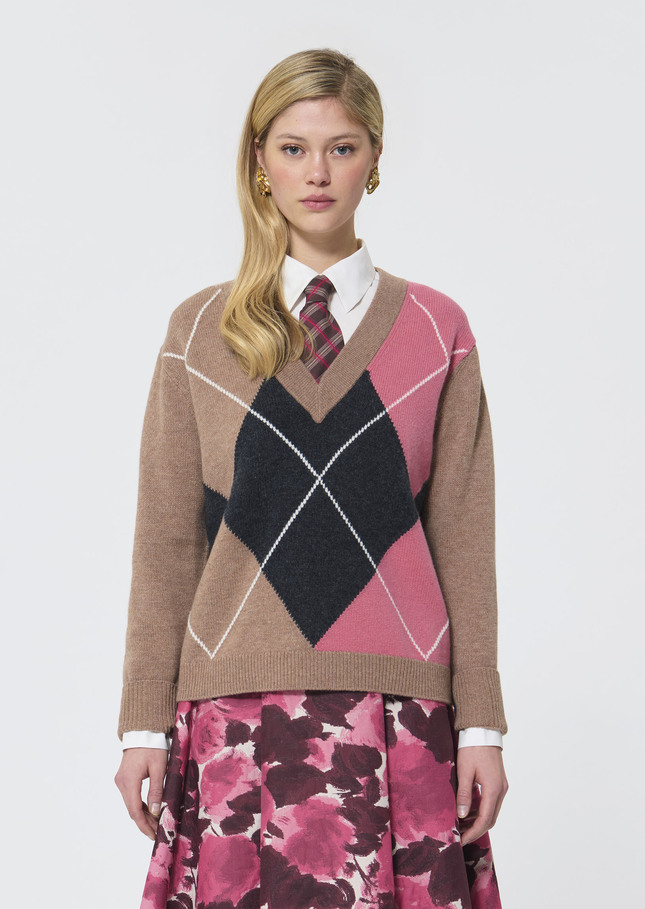 Primo Sweater taupe wool Taupe color TARA JARMON